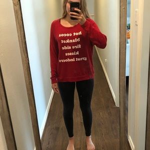 PJ Salvage Holiday themed cozy sleep top